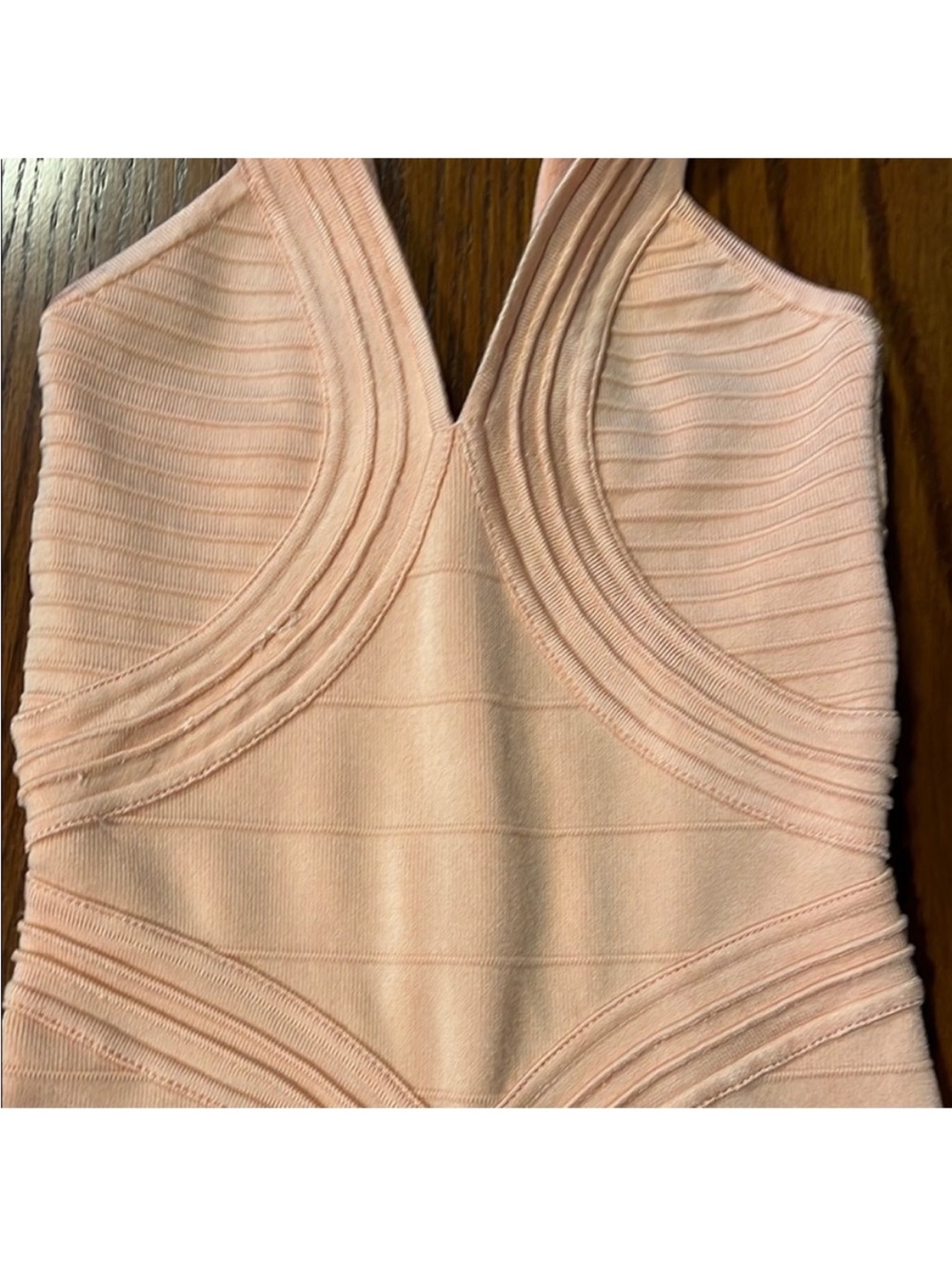 Guess • Women’s XS • Peachy Pink • Sleeveless Bodycon Bandage • Mini Dress - Picture 9 of 13
